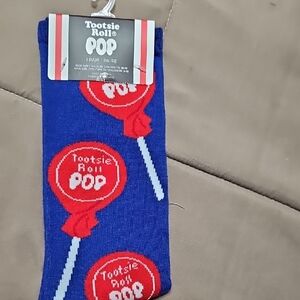Blue Tootsie Roll Pop Casual Socks